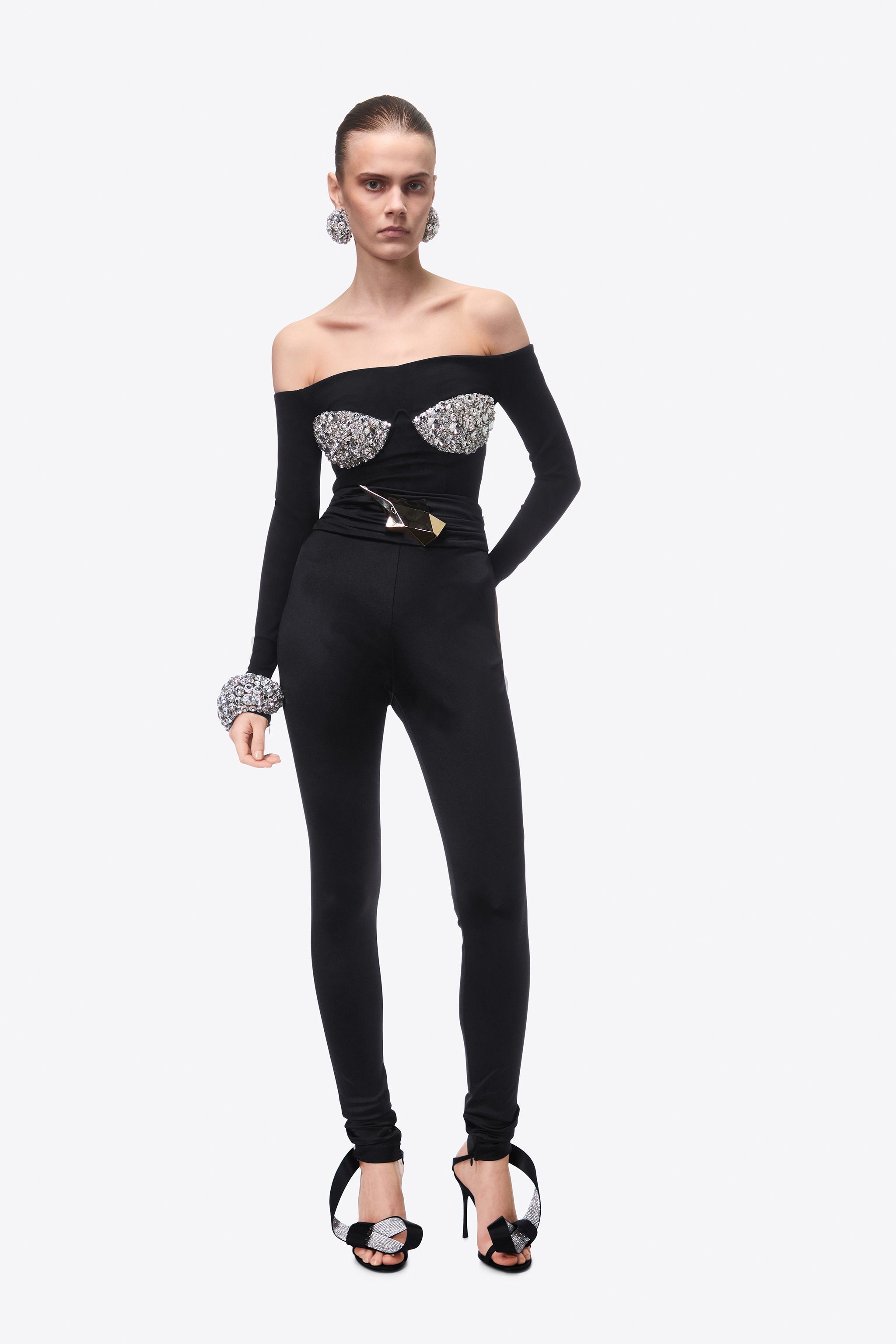 HIGH WAISTED STAR STUD LEGGING - 3