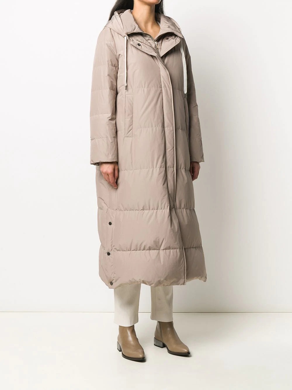 hodded padded coat - 3