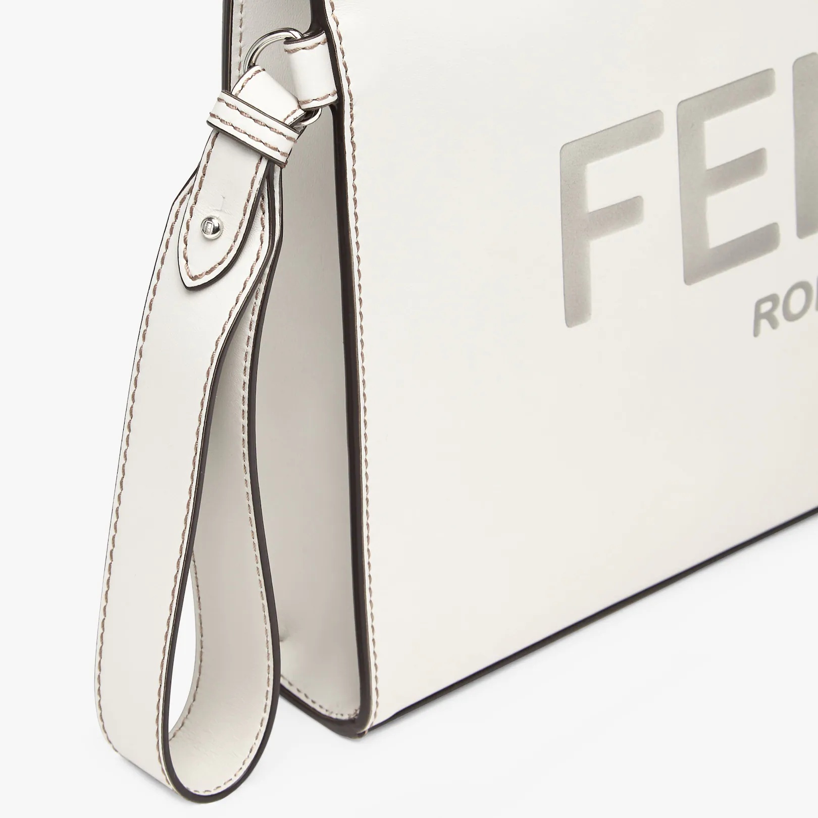 Light gray leather pouch - 5