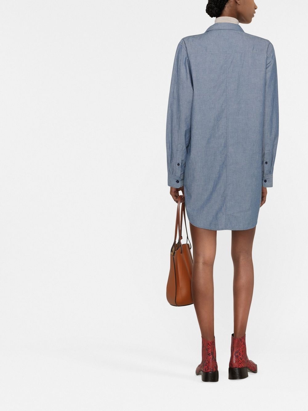Bridget chambray buttoned shirt dress - 4