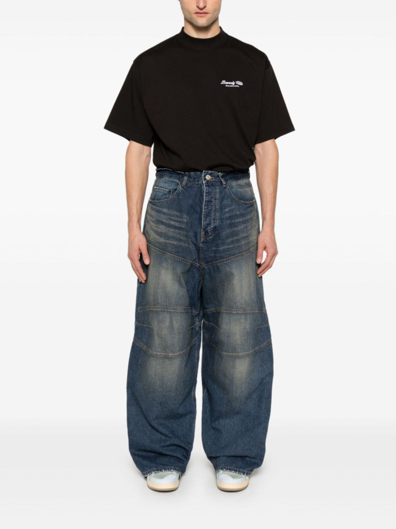 BALENCIAGA logo-patch jeans outlook