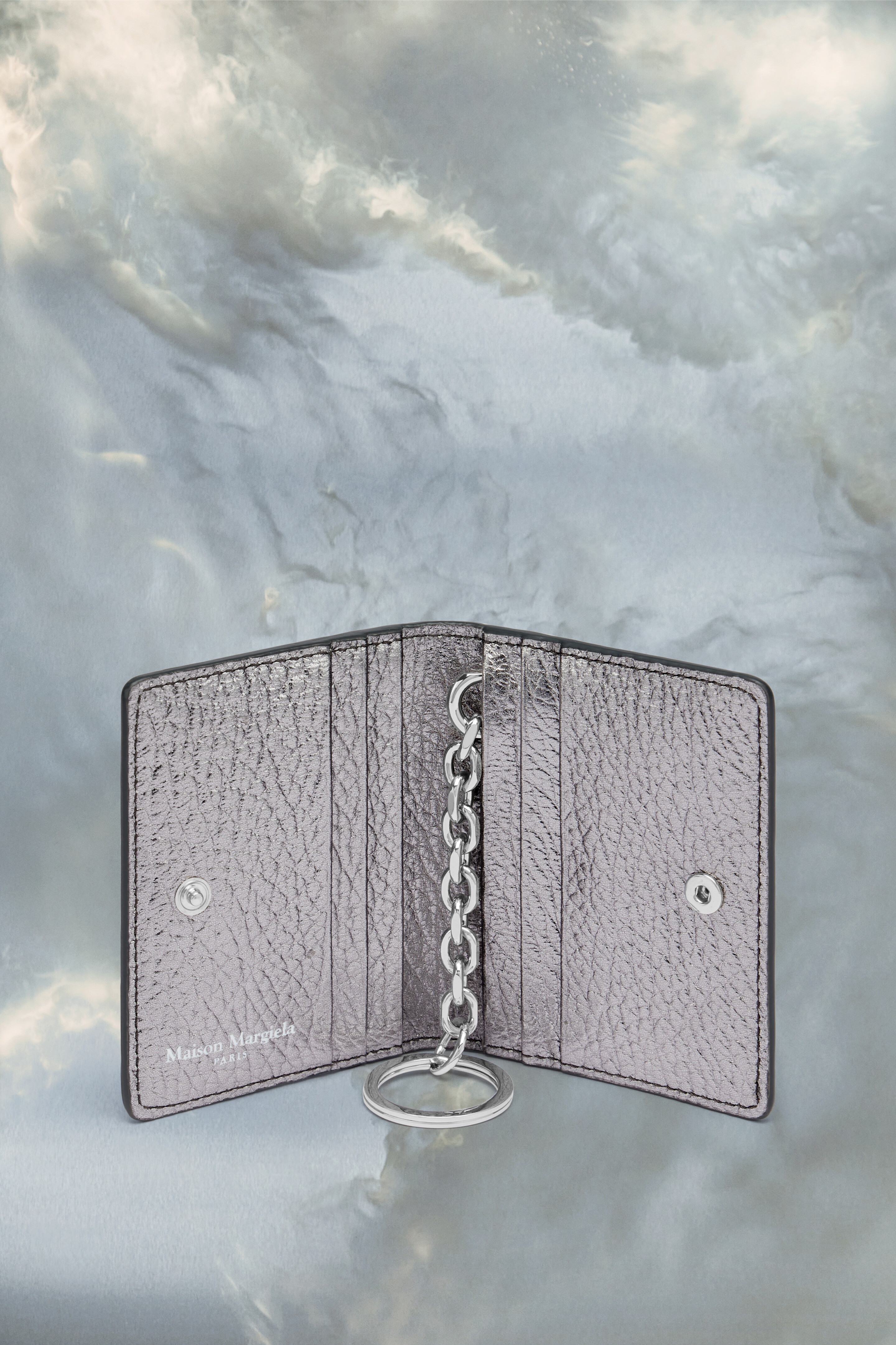 Metallic Leather Card Holder - 4