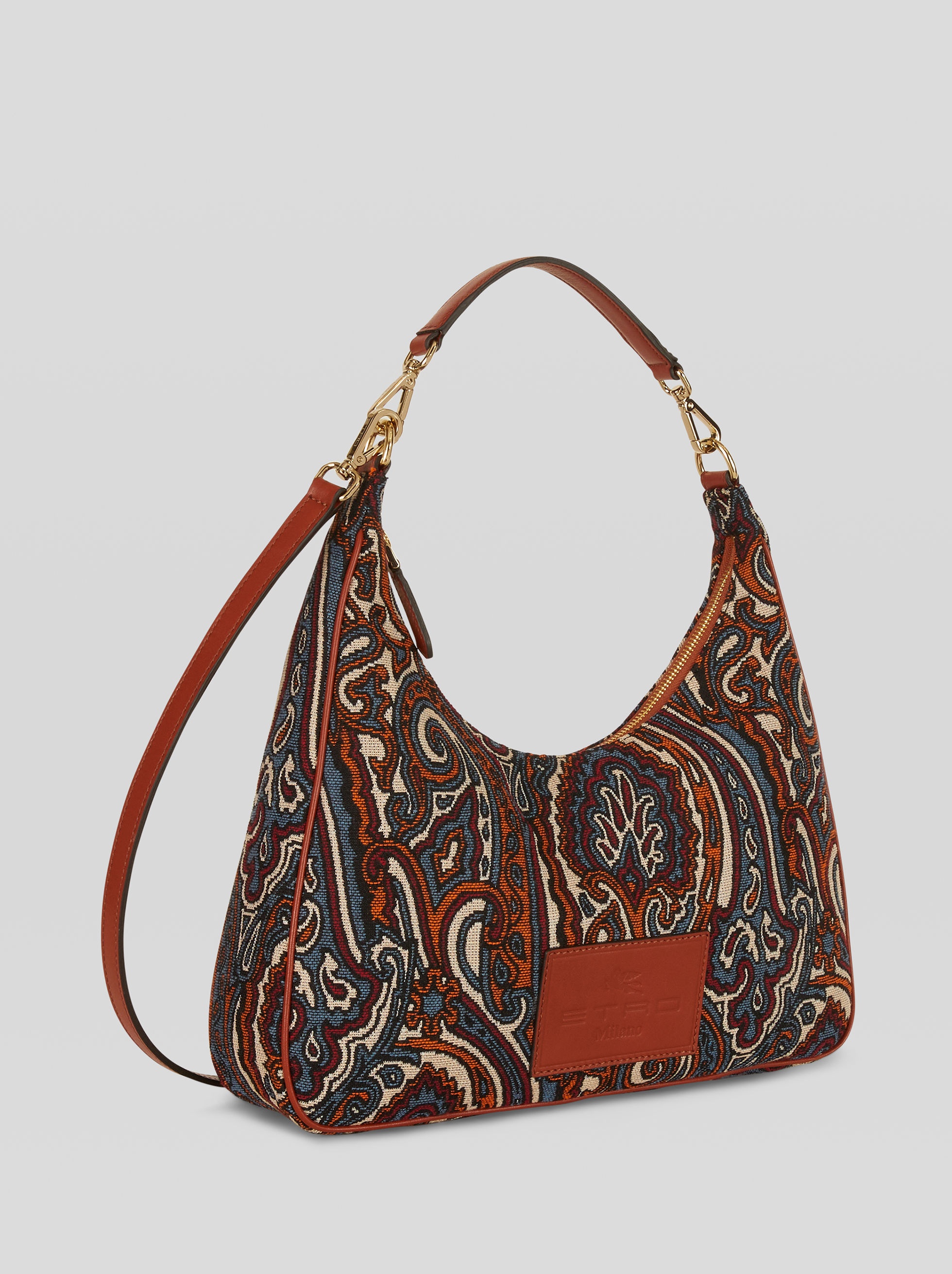 PAISLEY JACQUARD HANDBAG - 5