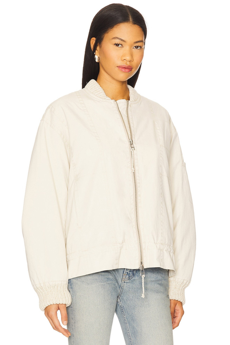 x We The Free Jax Washed Bomber In Almond Flour 2