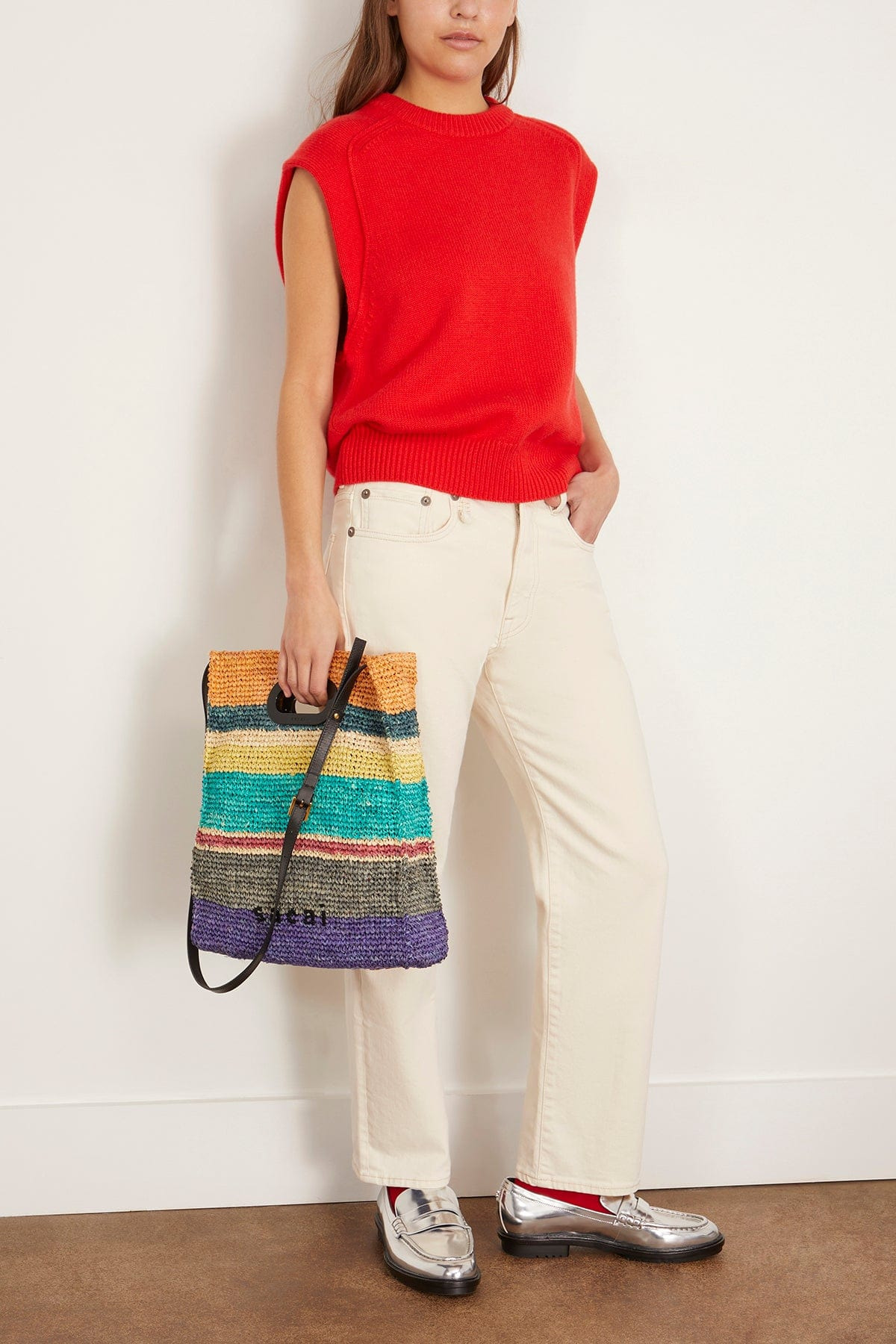 Mari Sleeveless Boxy Top in Chili - 2