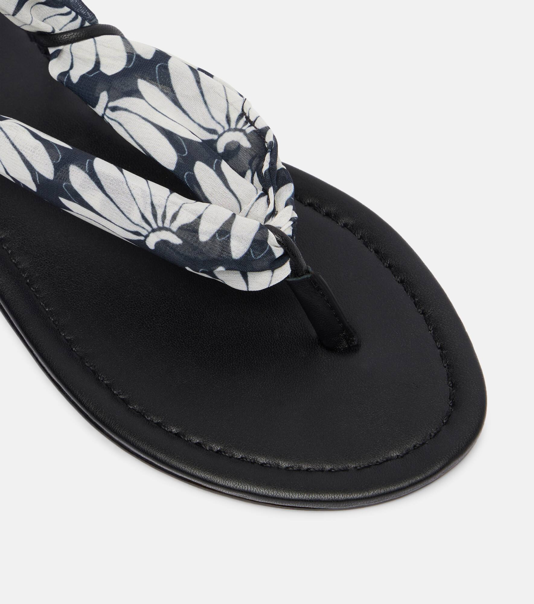 Floral thong sandals - 5
