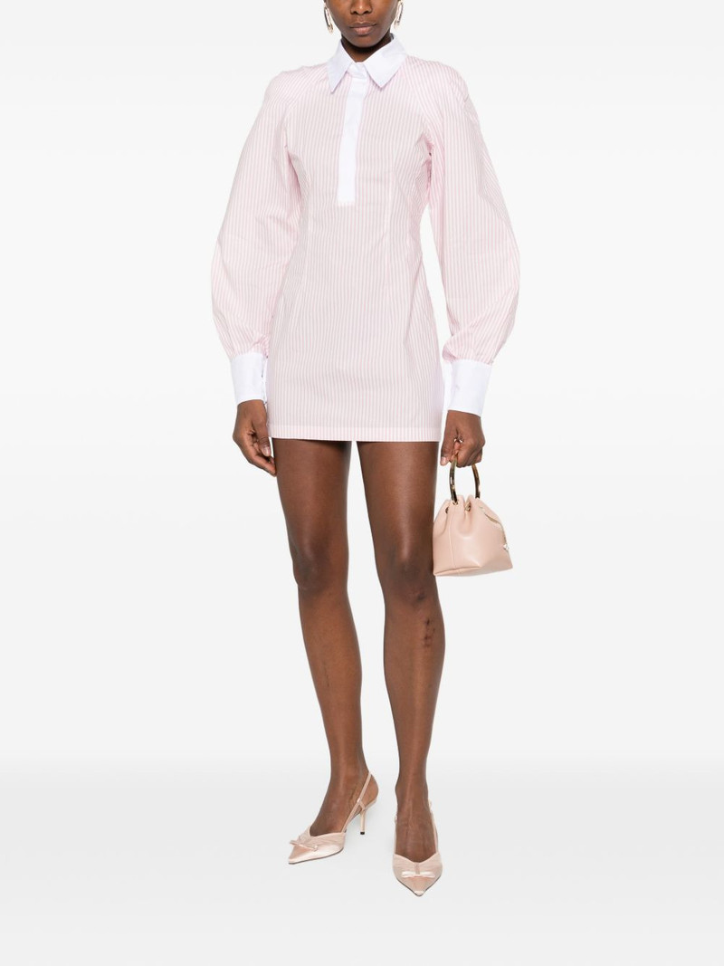 ROWEN ROSE striped shirt mini dress outlook