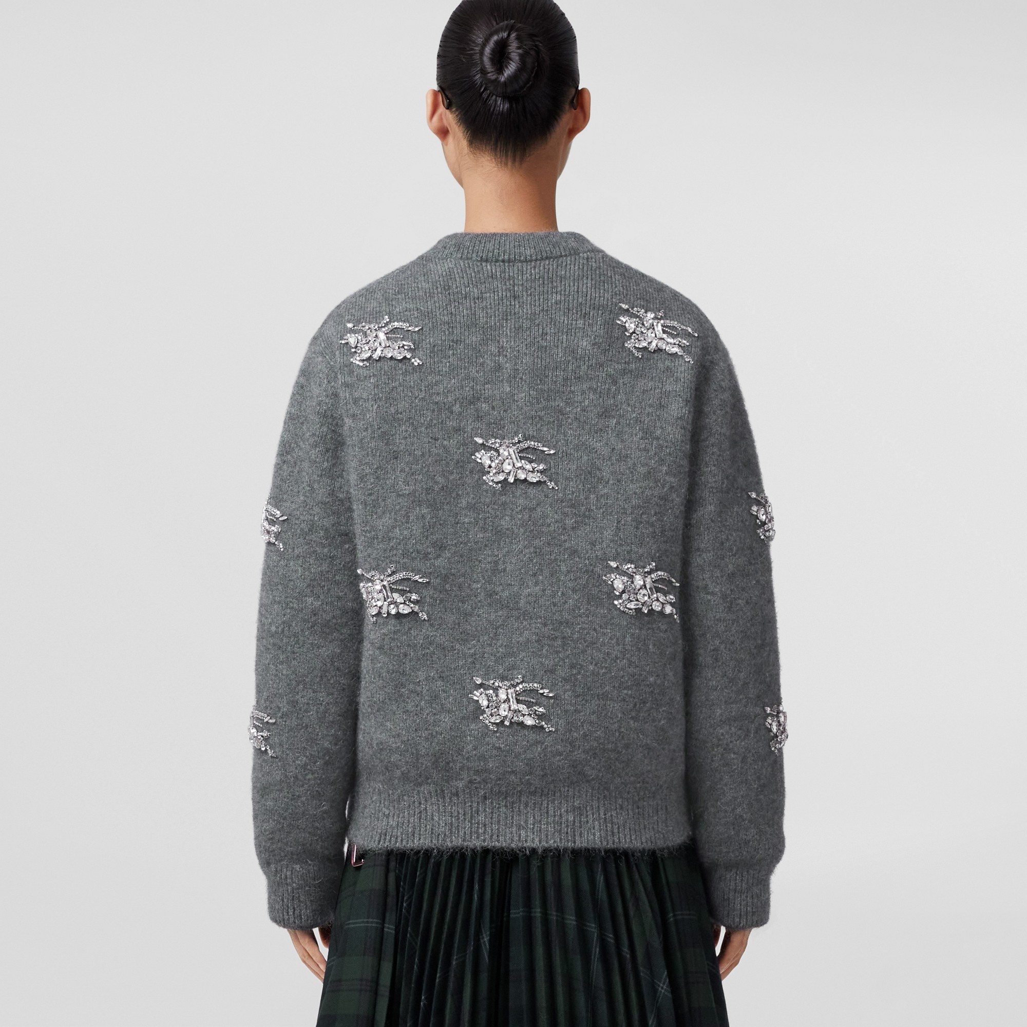 Crystal EKD Wool Mohair Blend Cardigan - 4