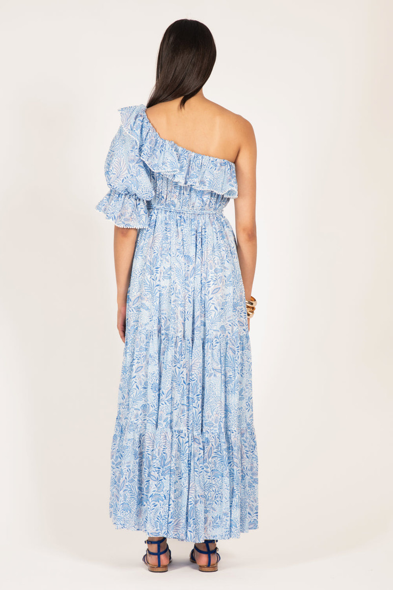 Long Dress Jay - Blue Palmarosa 4