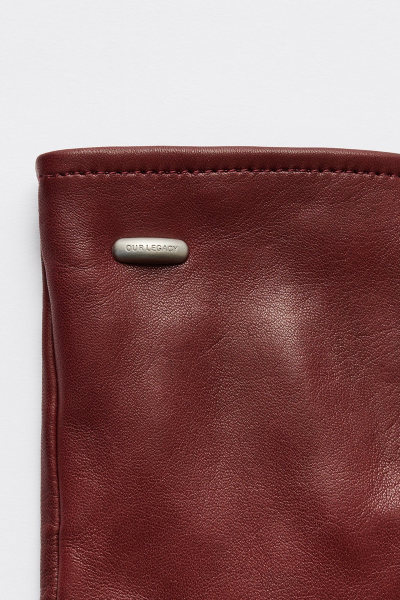 Biker Glove Currant Red Nappa 3