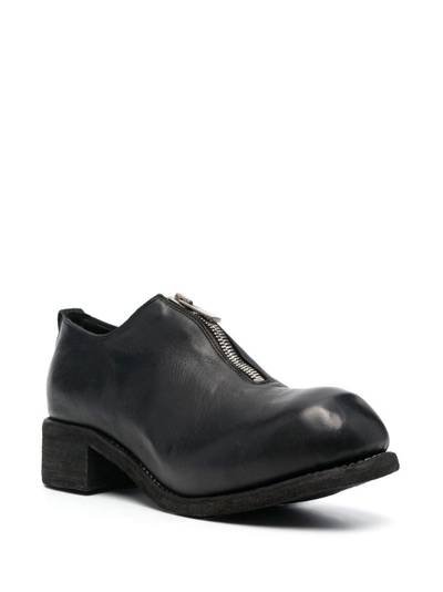 Guidi zip-front block-heel shoes outlook