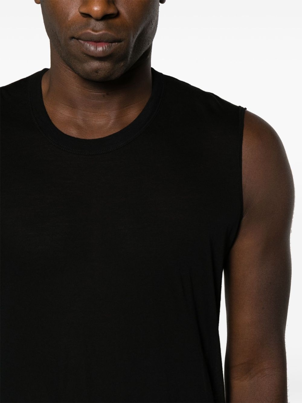 Basic sleeveless cotton T-shirt - 5