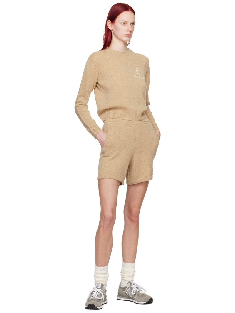 Sporty & Rich Beige Vendome Shorts outlook