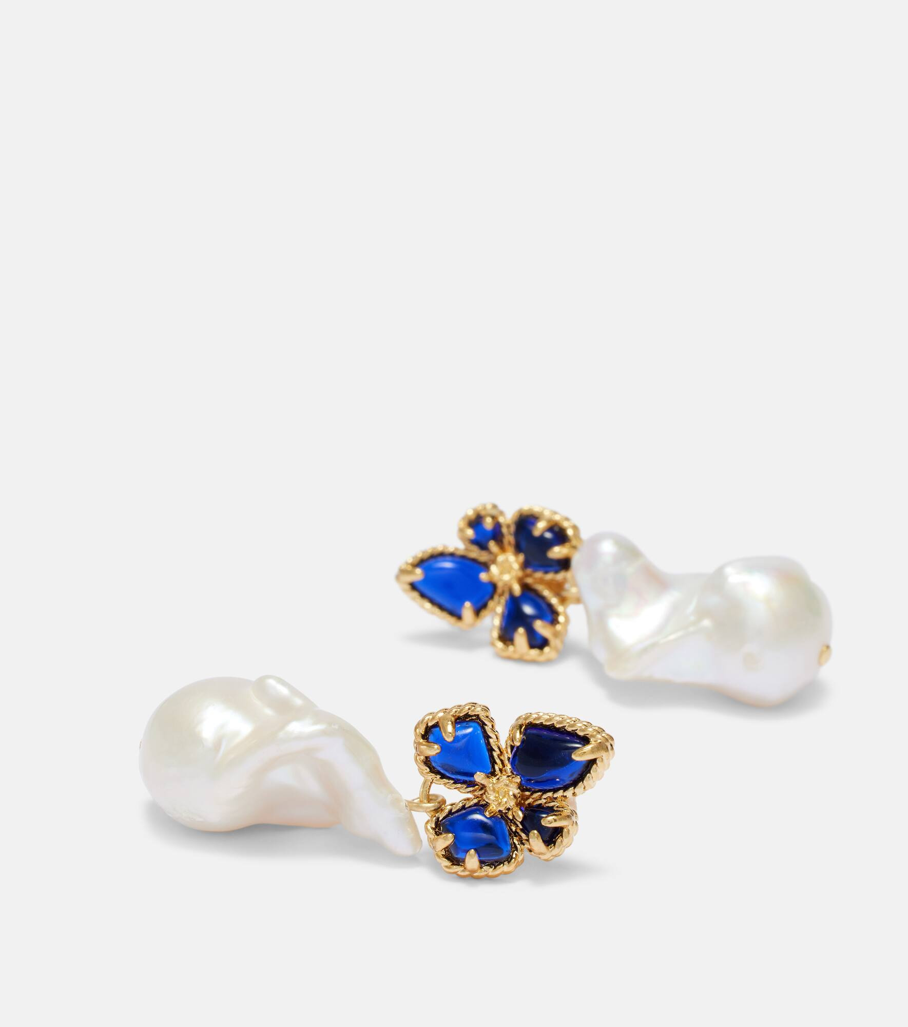 Bloom Baroque pearl drop earrings - 4