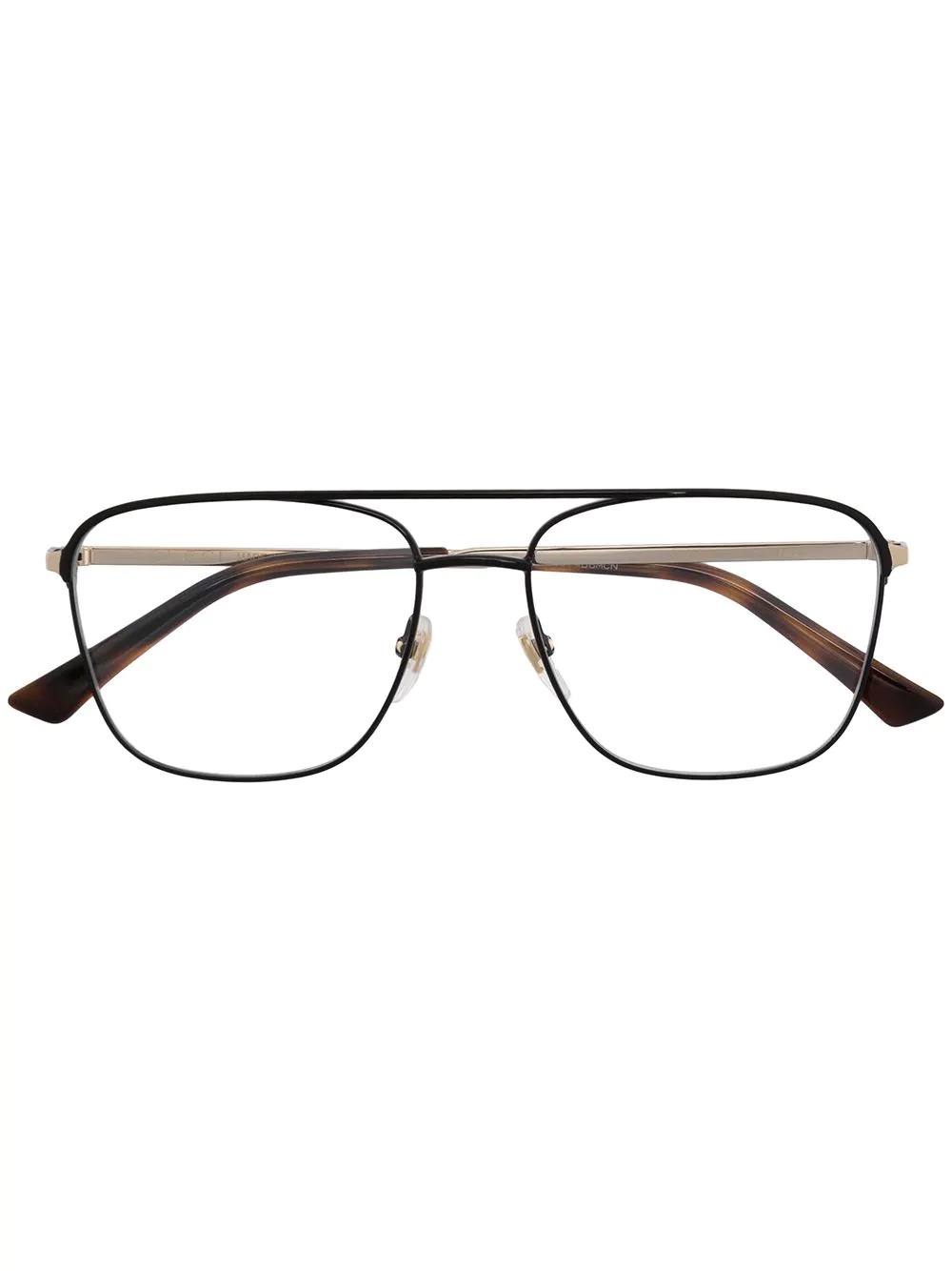 square-frame pilot glasses - 1