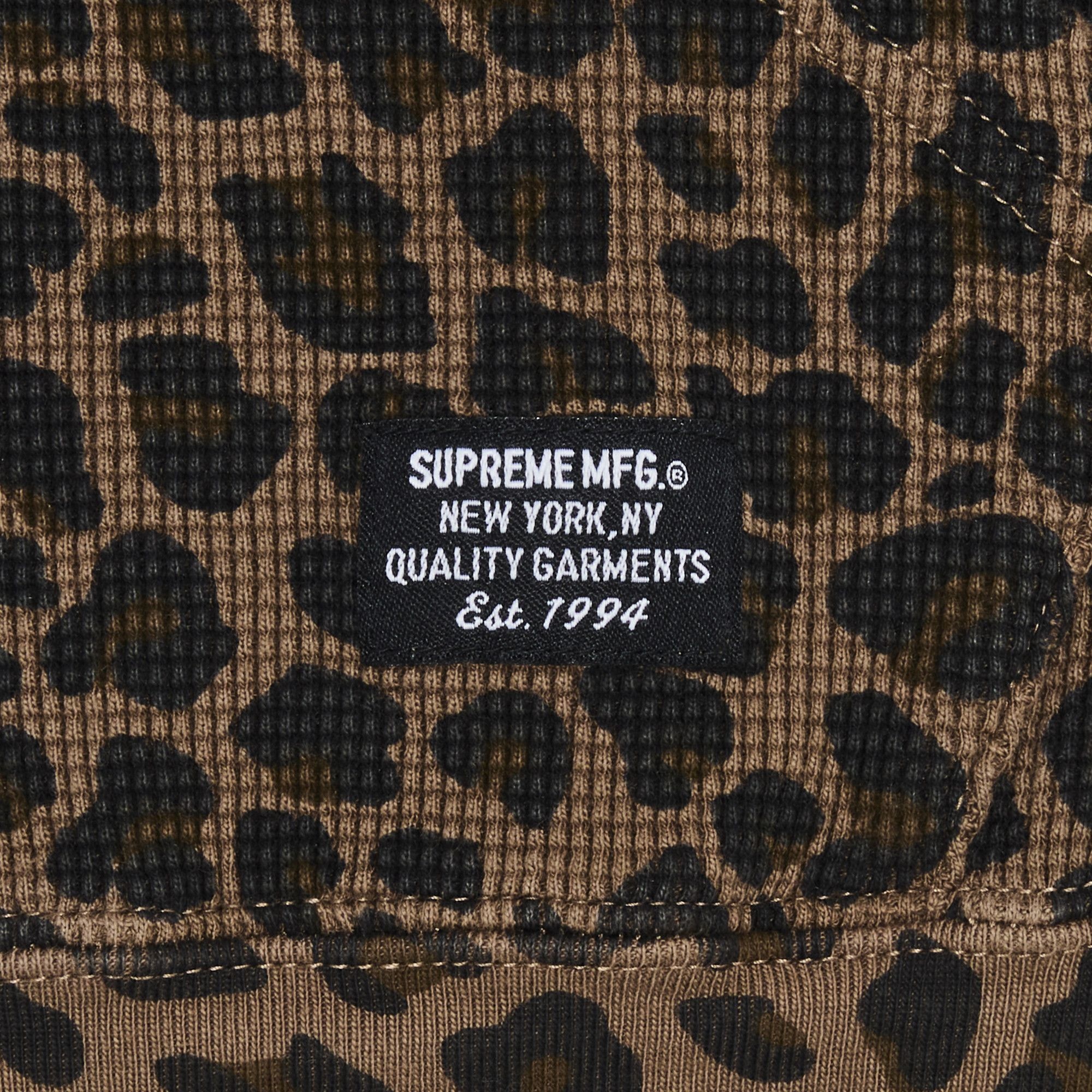 Supreme Hooded Zip Up Thermal 'Leopard' - 2