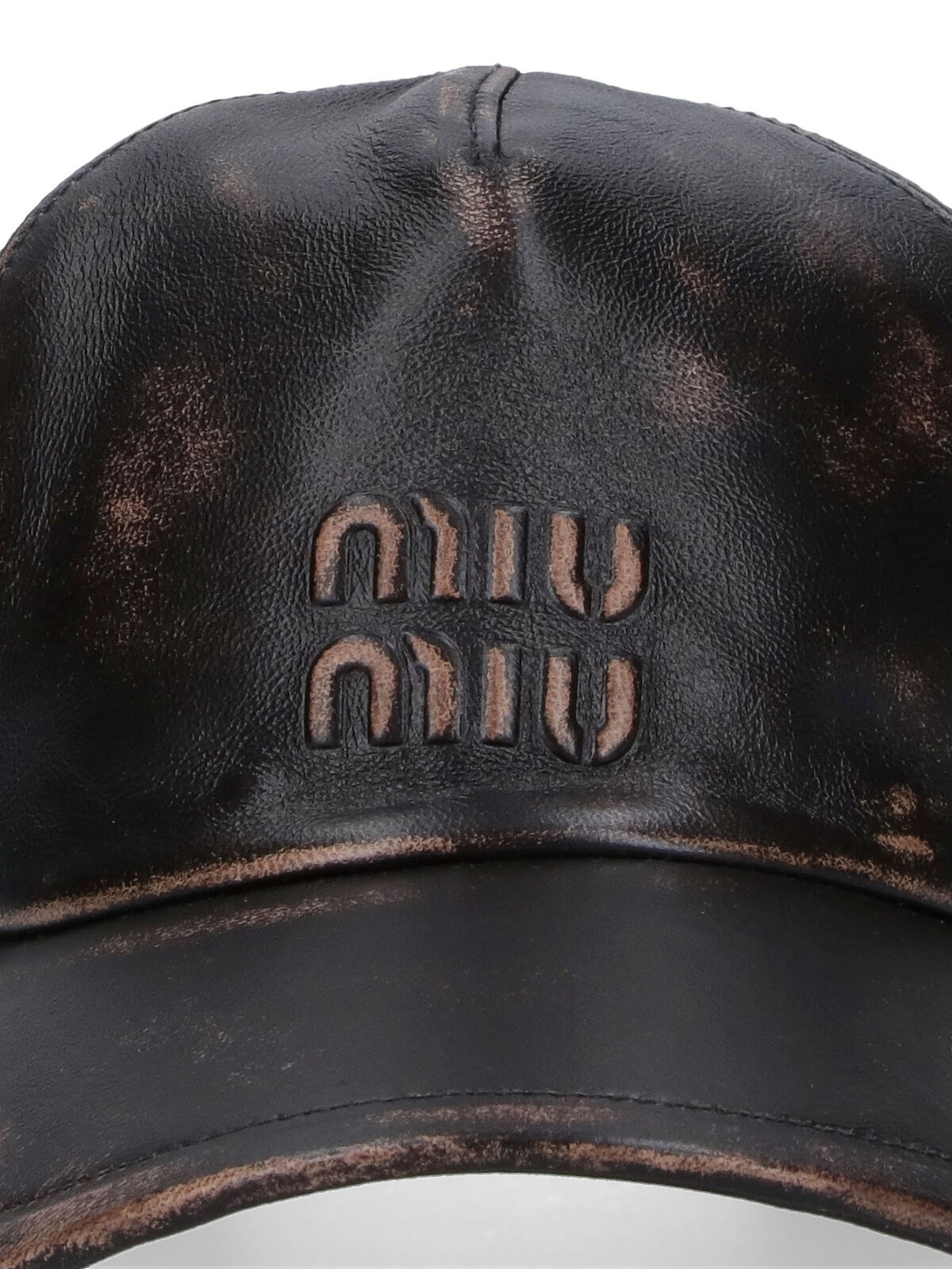 LAMB LEATHER BASEBALL HAT - 3