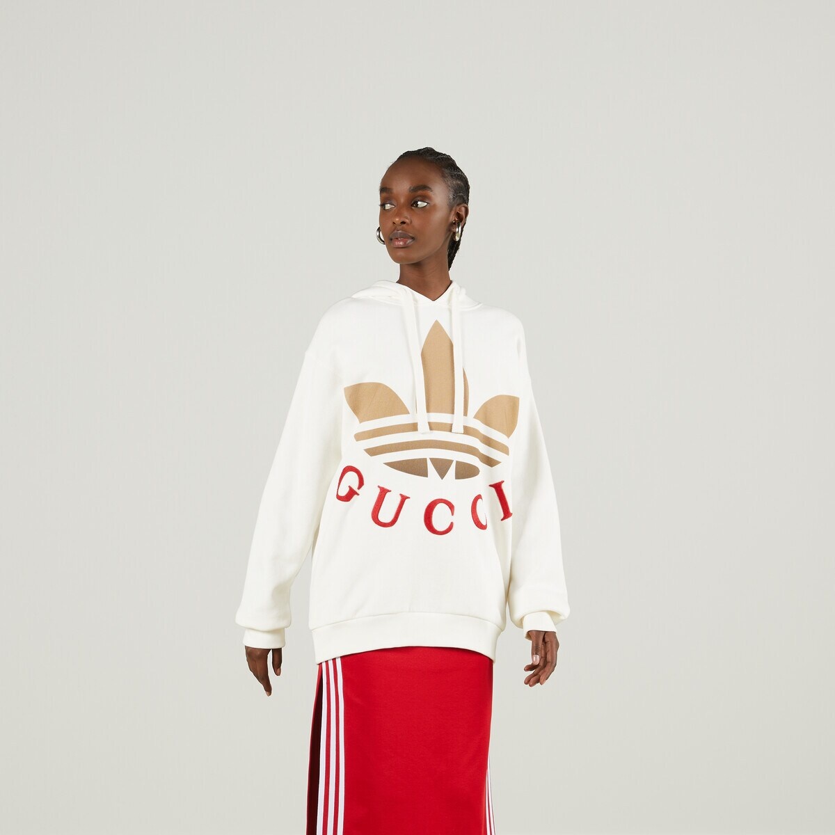 adidas x Gucci jersey hooded sweatshirt - 5