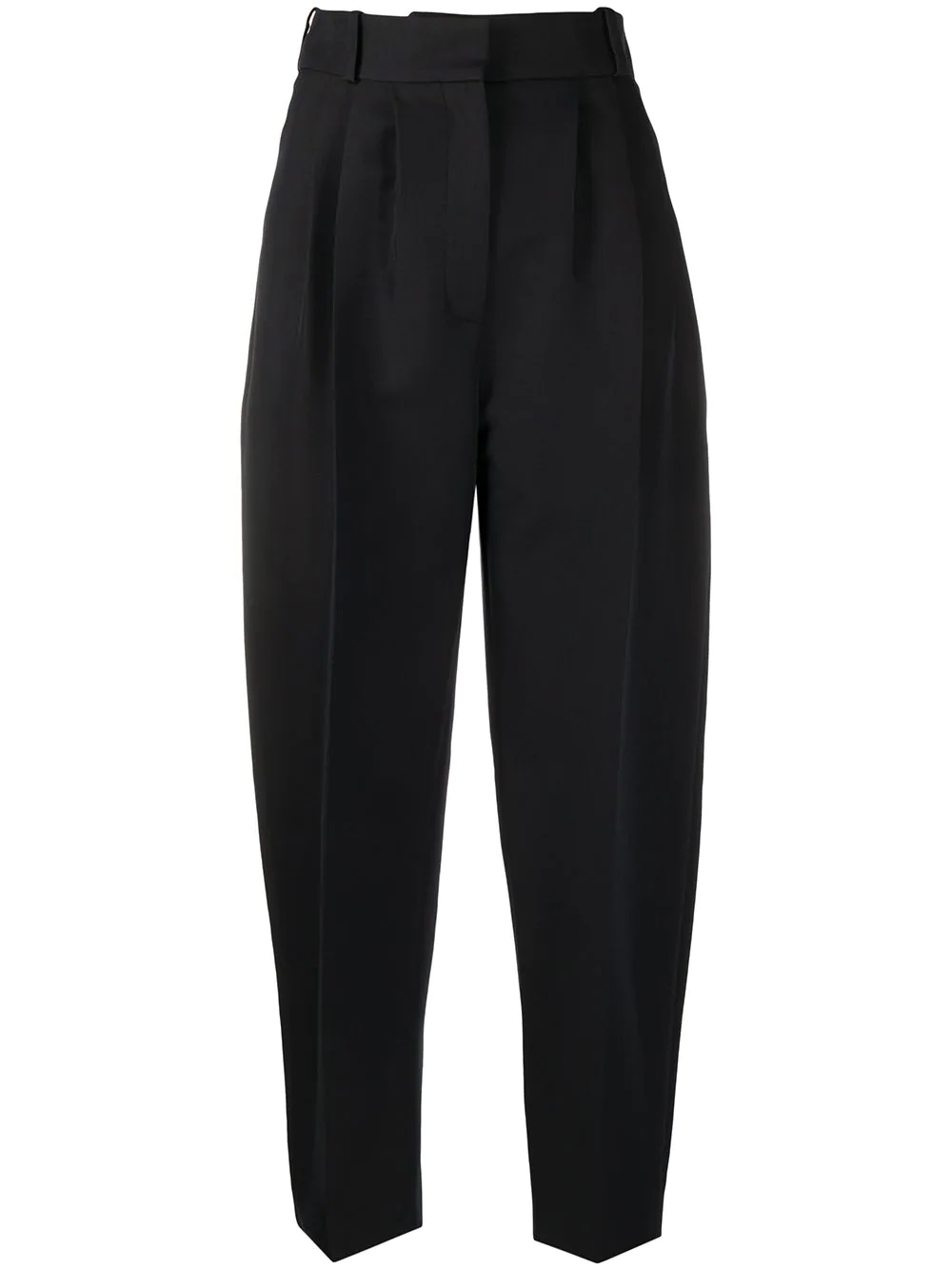 high-waisted cropped harem trousers - 1