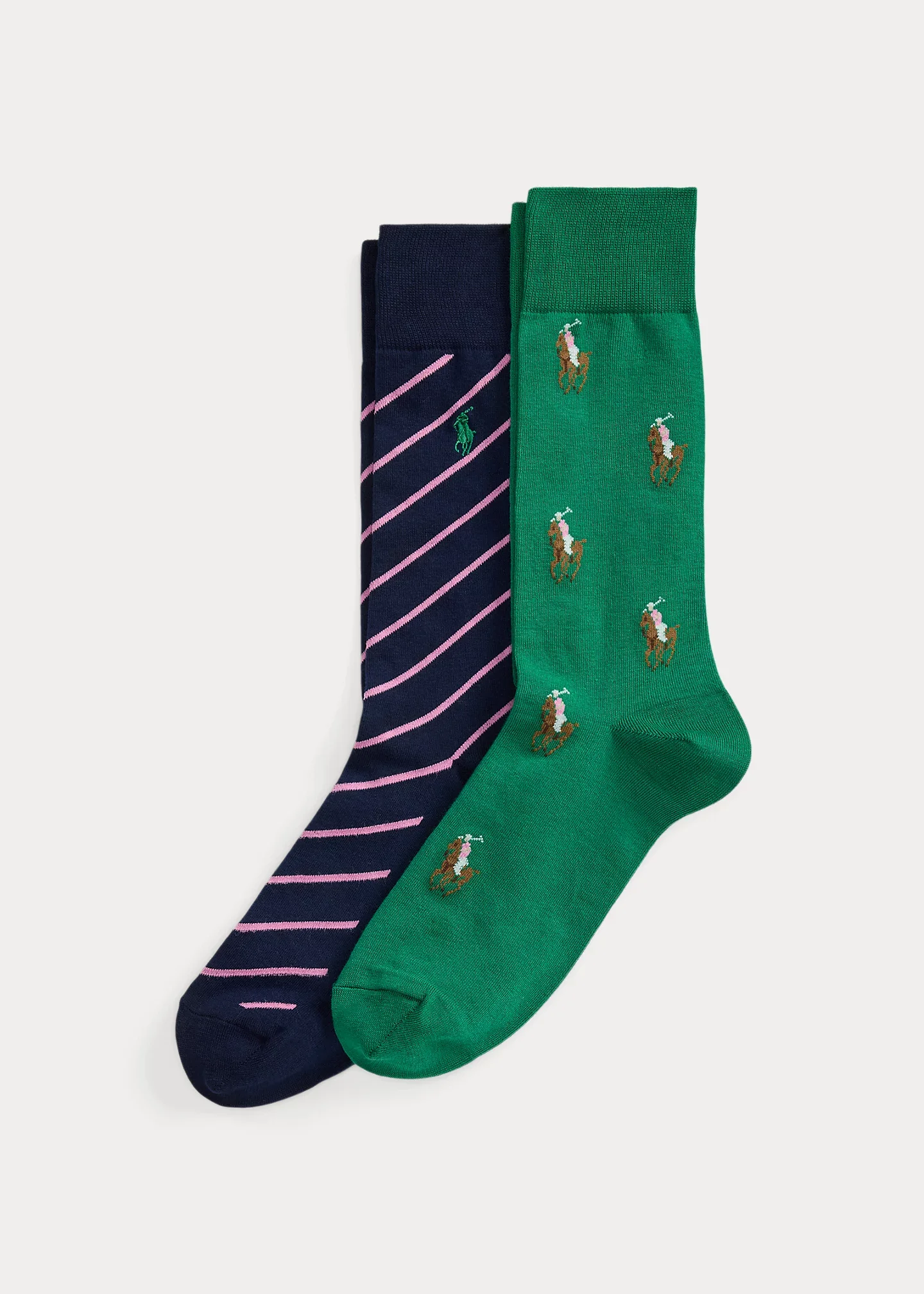 Polo Pony & Striped Sock 2-Pack - 1