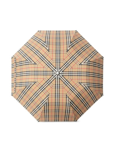 Burberry Vintage Check-print folding umbrella outlook
