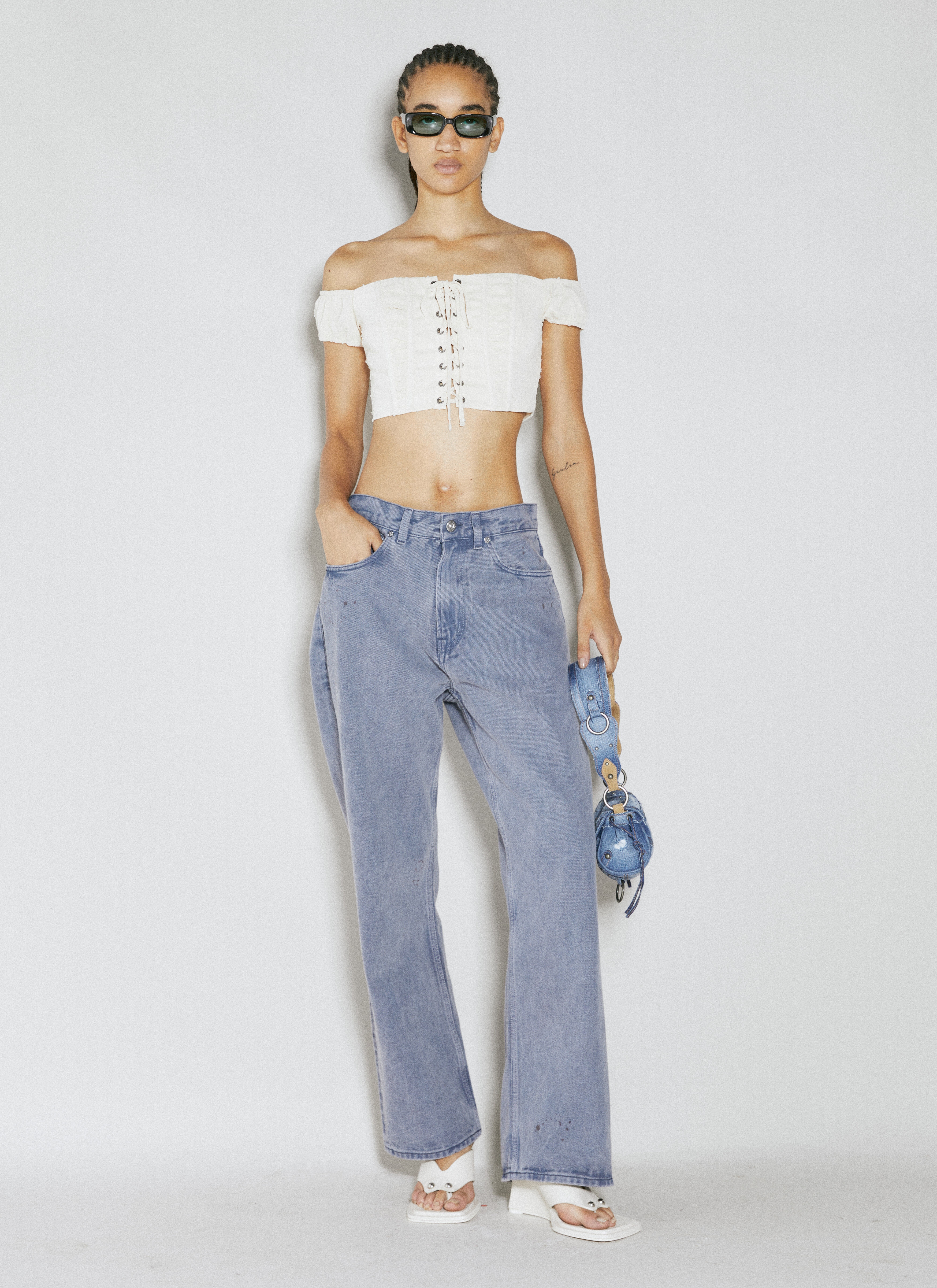 Lace Corset Crop Top - 3