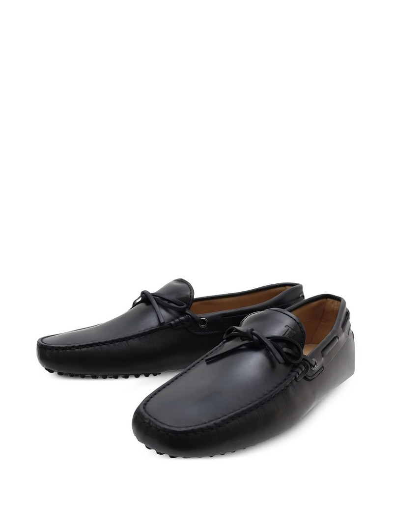 Tod's bow-fastening leather boat shoes outlook