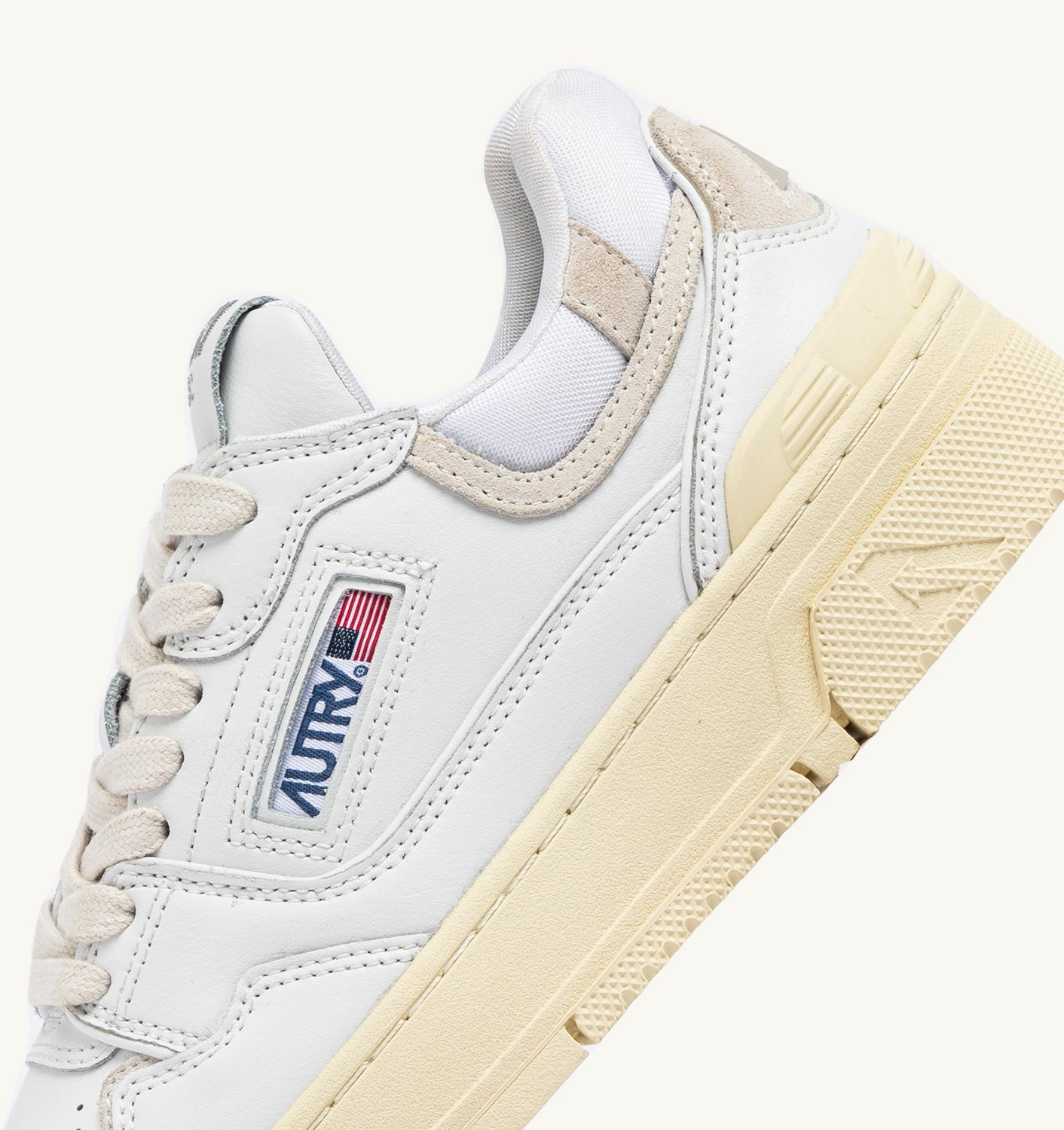 CLC LOW SNEAKERS IN WHITE LEATHER AND SUEDE - 6