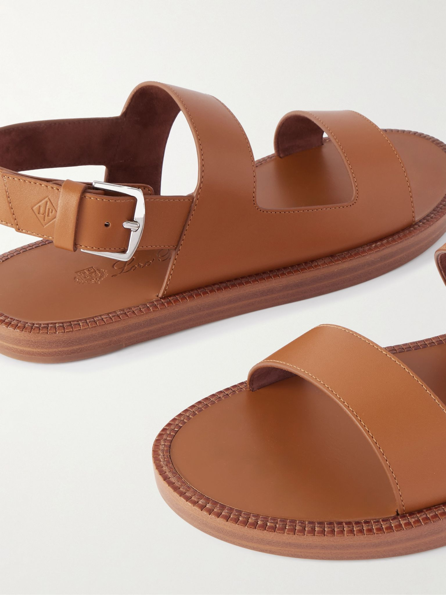 Leather Sandals Brown - 4