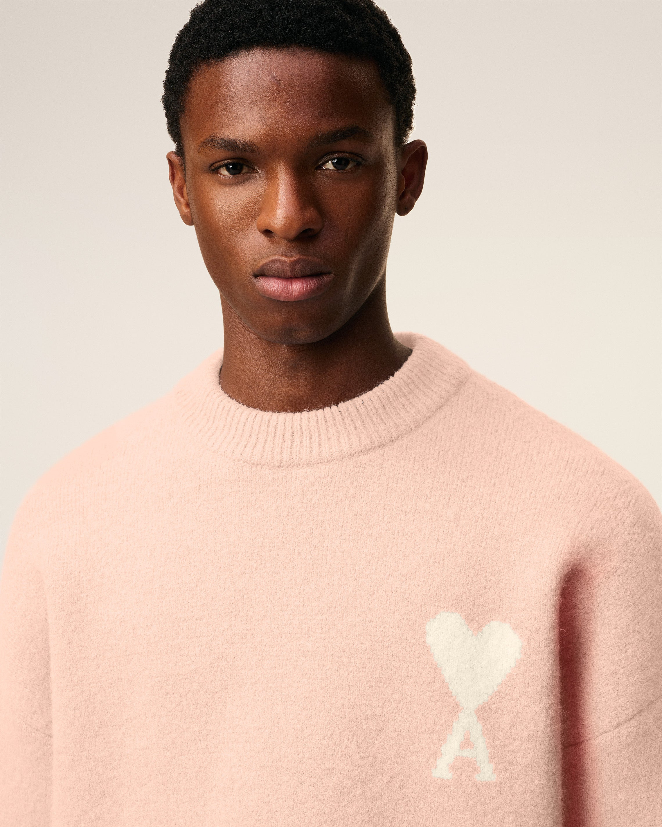 PINK ALPACA AMI DE COEUR CREWNECK SWEATER - 4