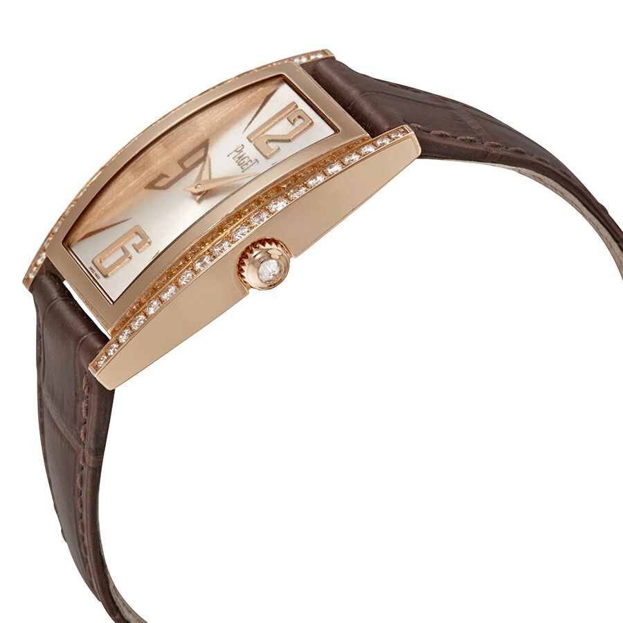 Piaget Limelight Silver Dial Brown Leather Ladies Watch G0A35090 - 2