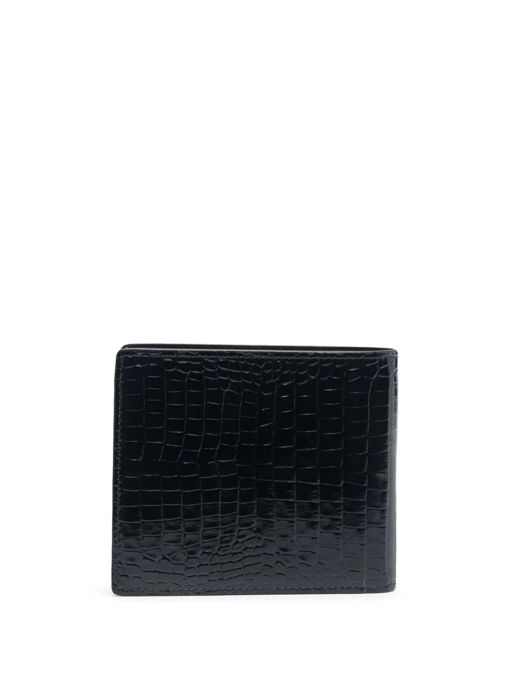 logo-plaque folding wallet - 2