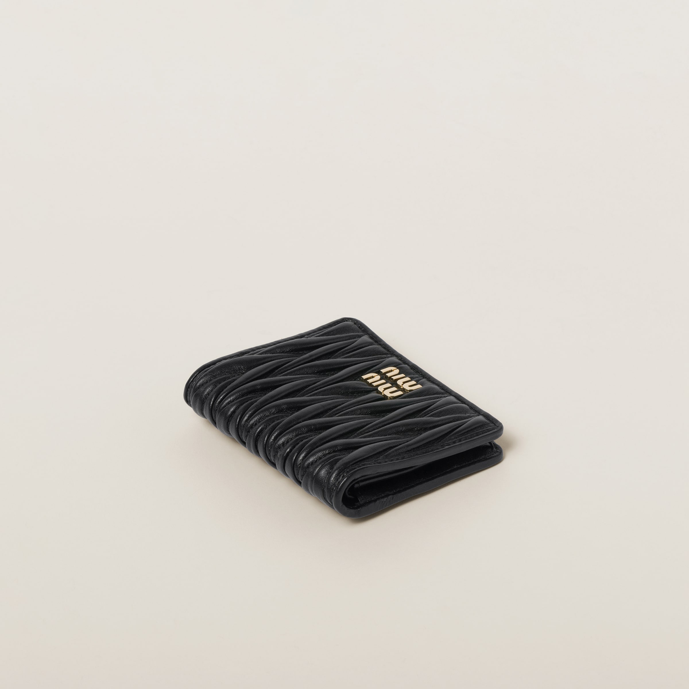 Miu Miu Small matelassé nappa leather wallet | REVERSIBLE