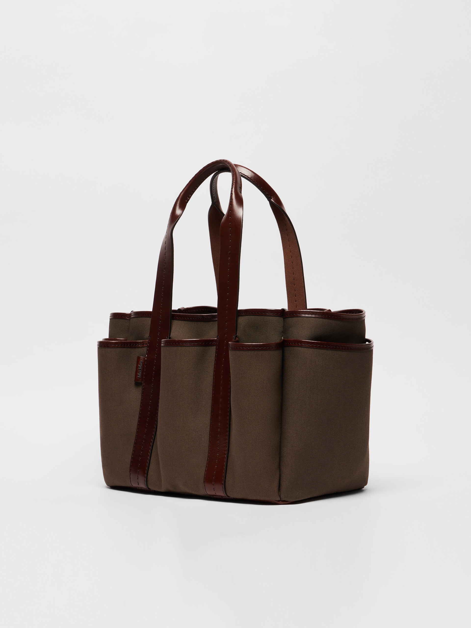 GARDENCABASM Canvas and leather Giardiniera tote bag - 2