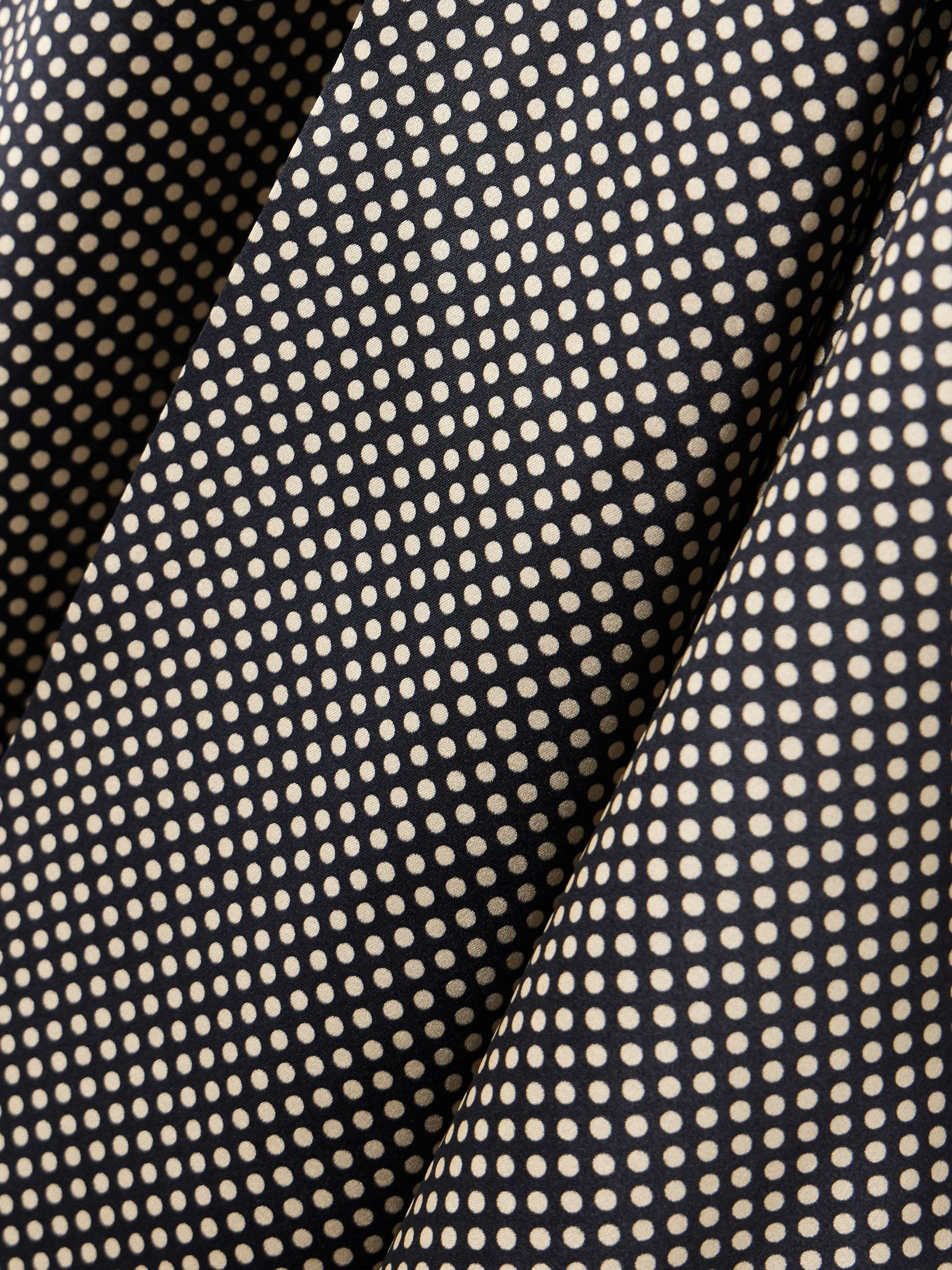 Pussy-bow polka-dot silk-blend satin blouse Black - 5