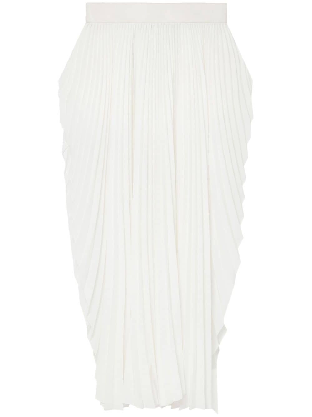 pleated mid-rise maxi skirt - 1