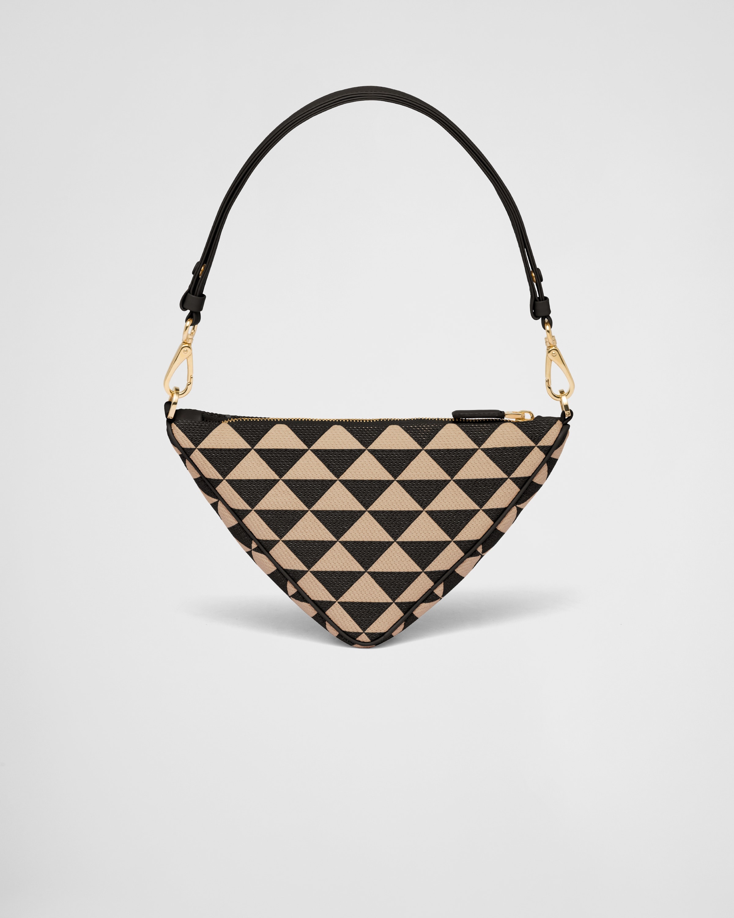 Embroidered jacquard fabric mini-bag - 4
