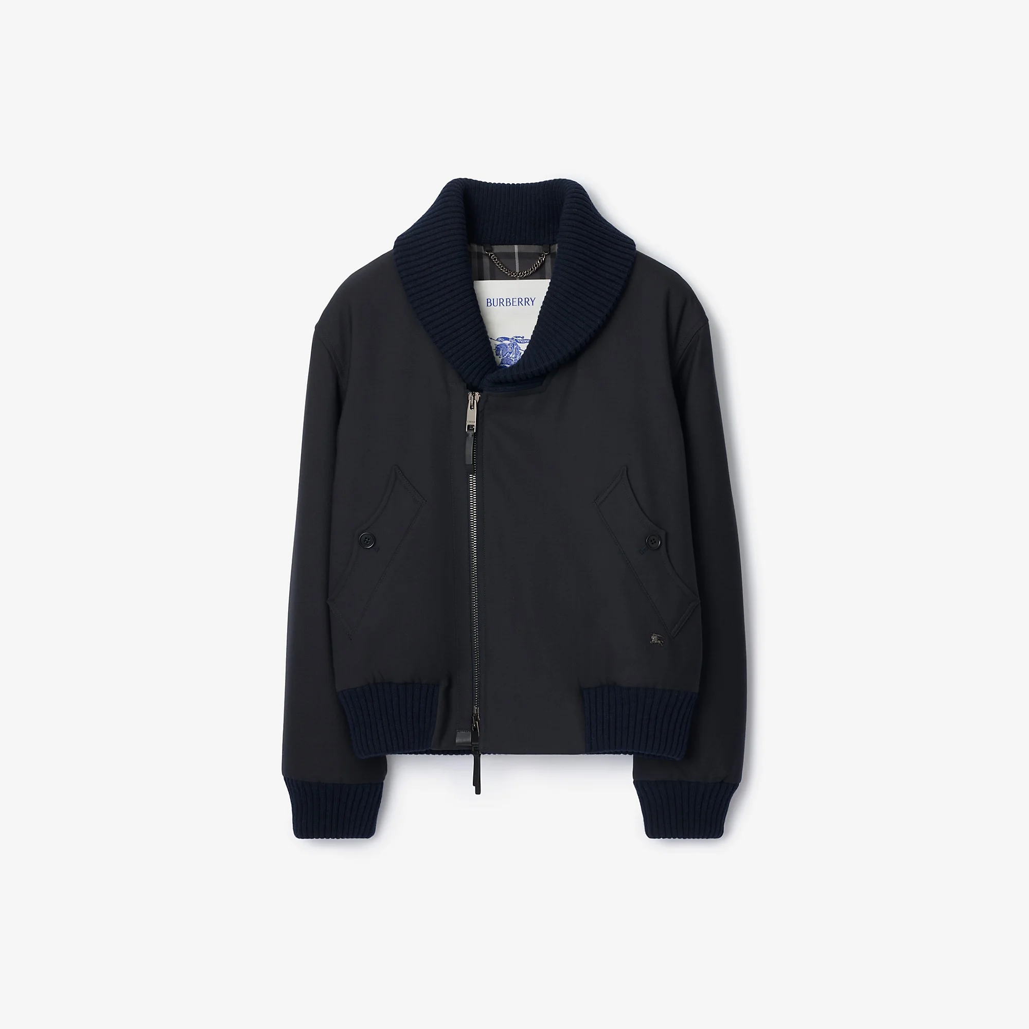 Wool Blend Bomber Jacket - 1