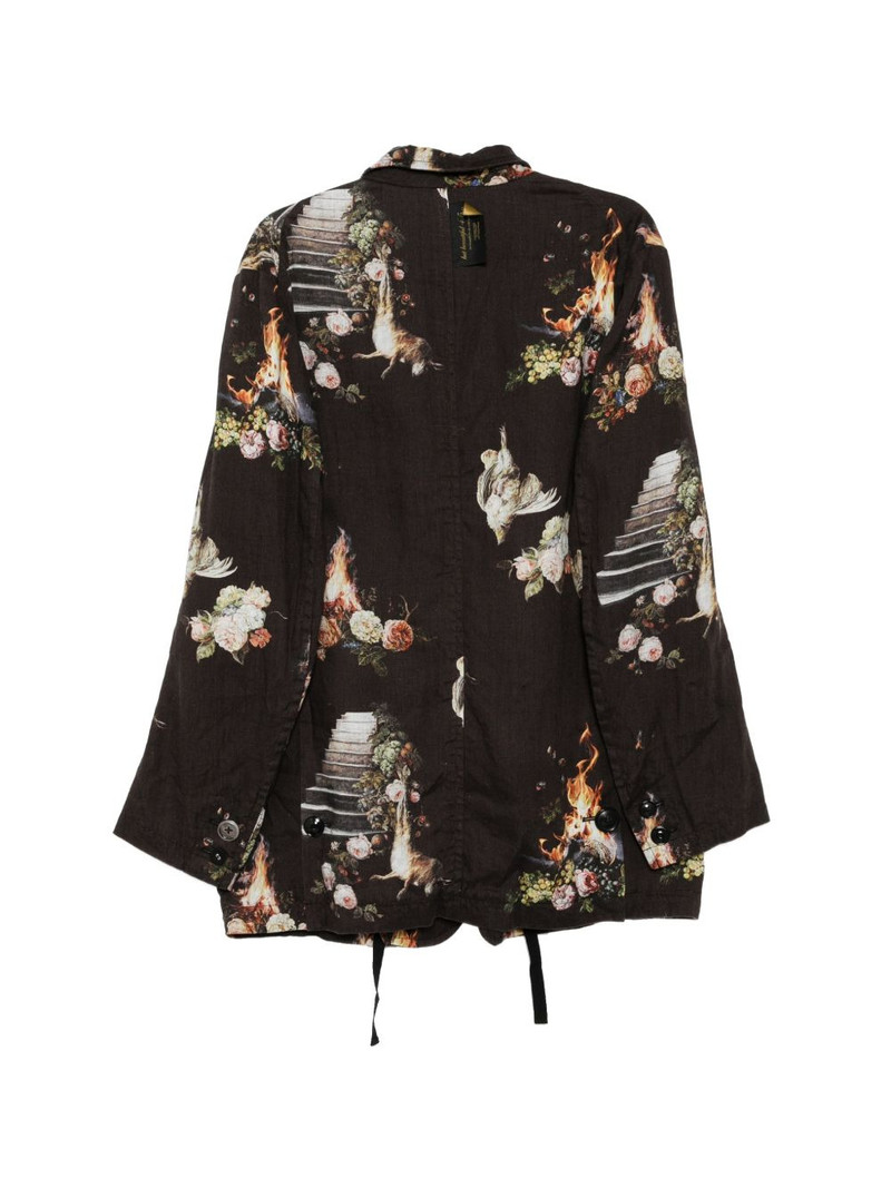 UNDERCOVER printed blazer outlook