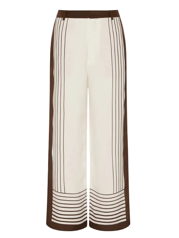 Destino Tailored Pants in Pacha Stripe - 1