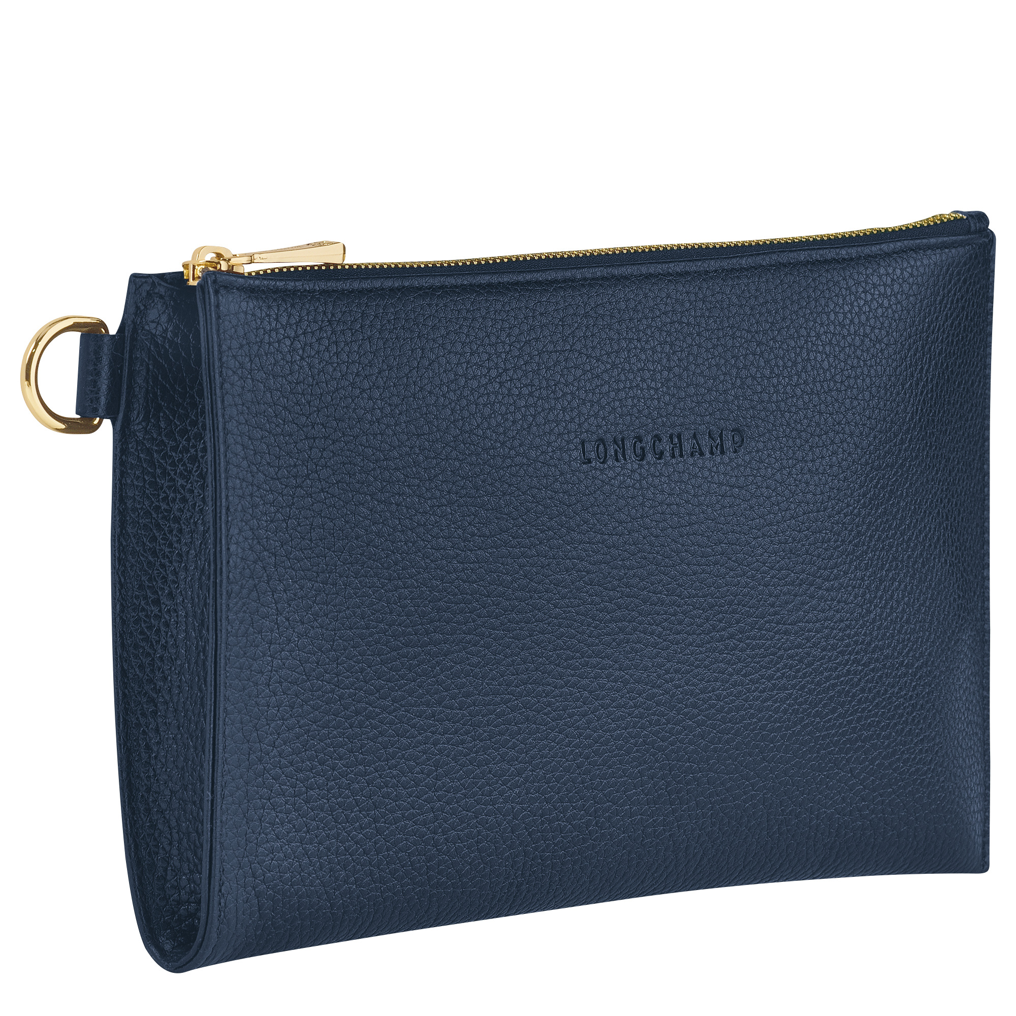 Le Foulonné Pouch Navy - Leather - 2