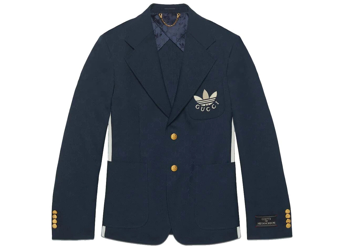 Gucci x adidas Polyester Formal Jacket Dark Blue - 1