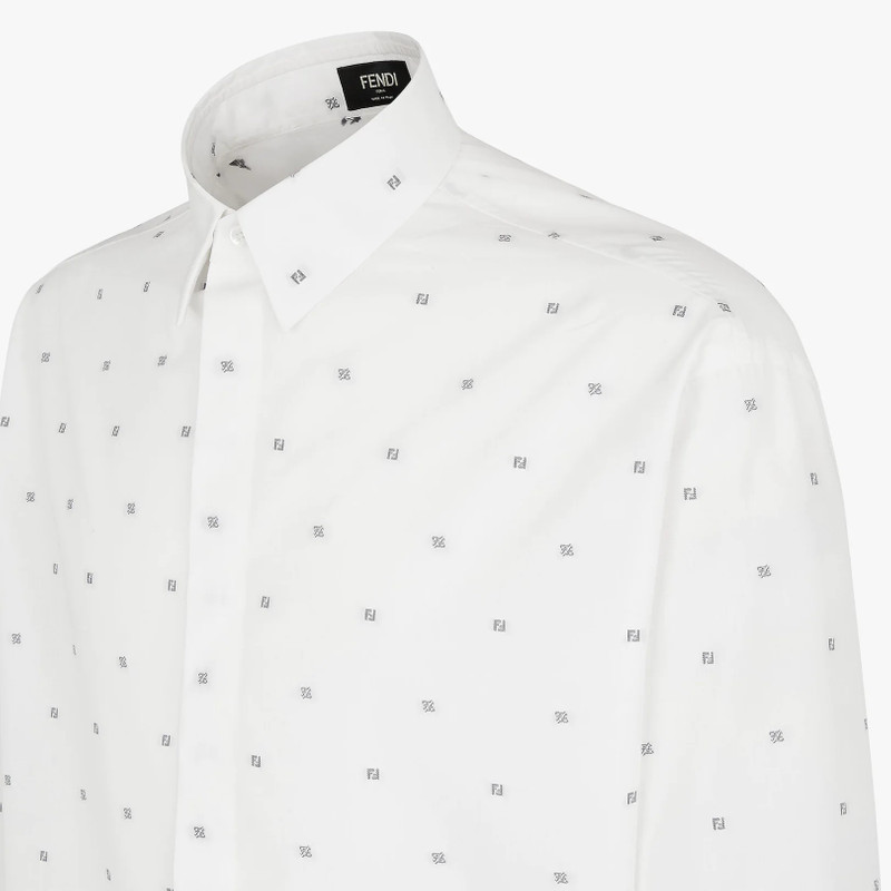 White cotton and silk shirt 3