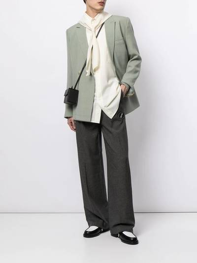We11done elasticated wide-leg trousers outlook