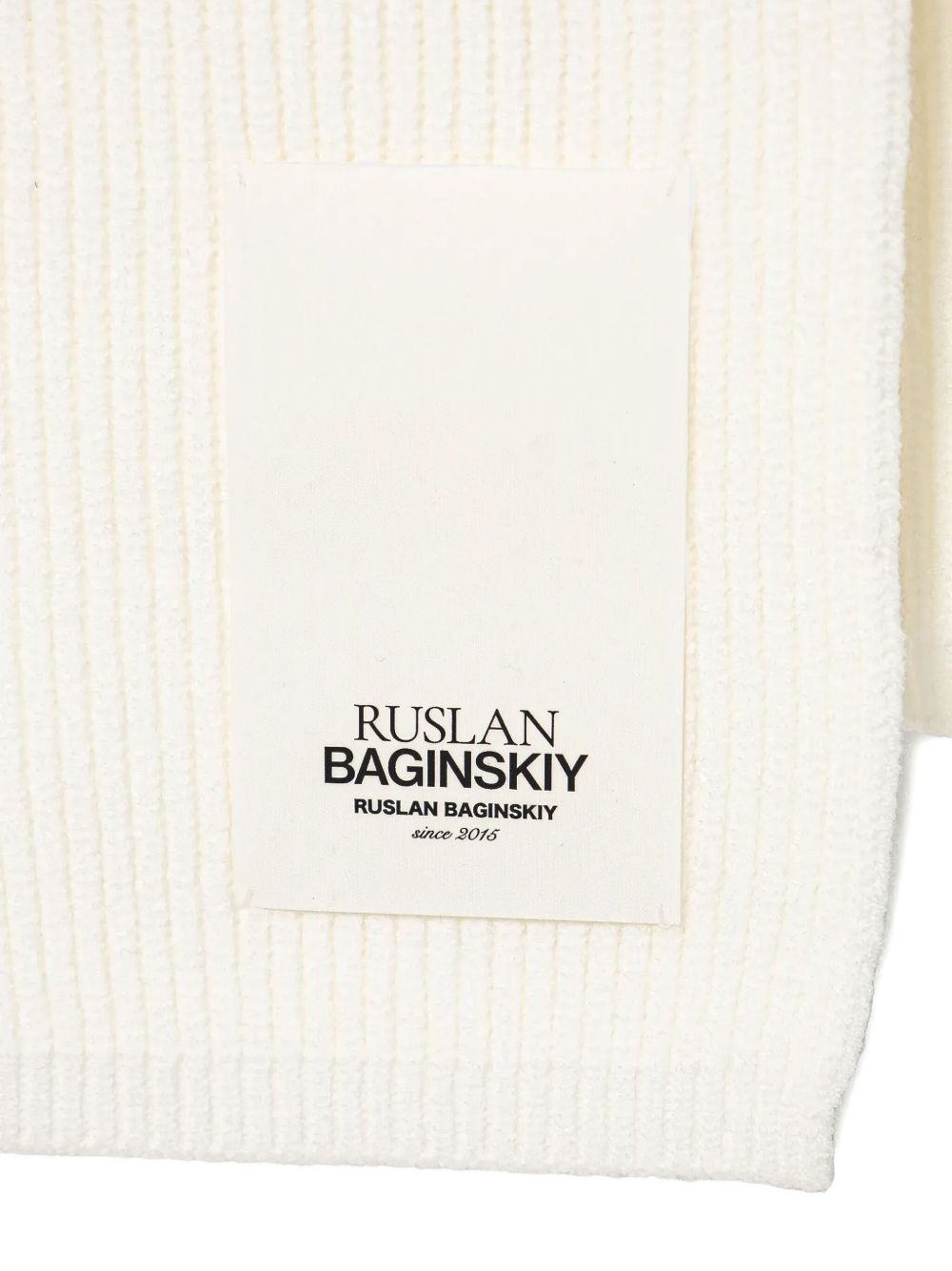 logo-patch scarf - 2