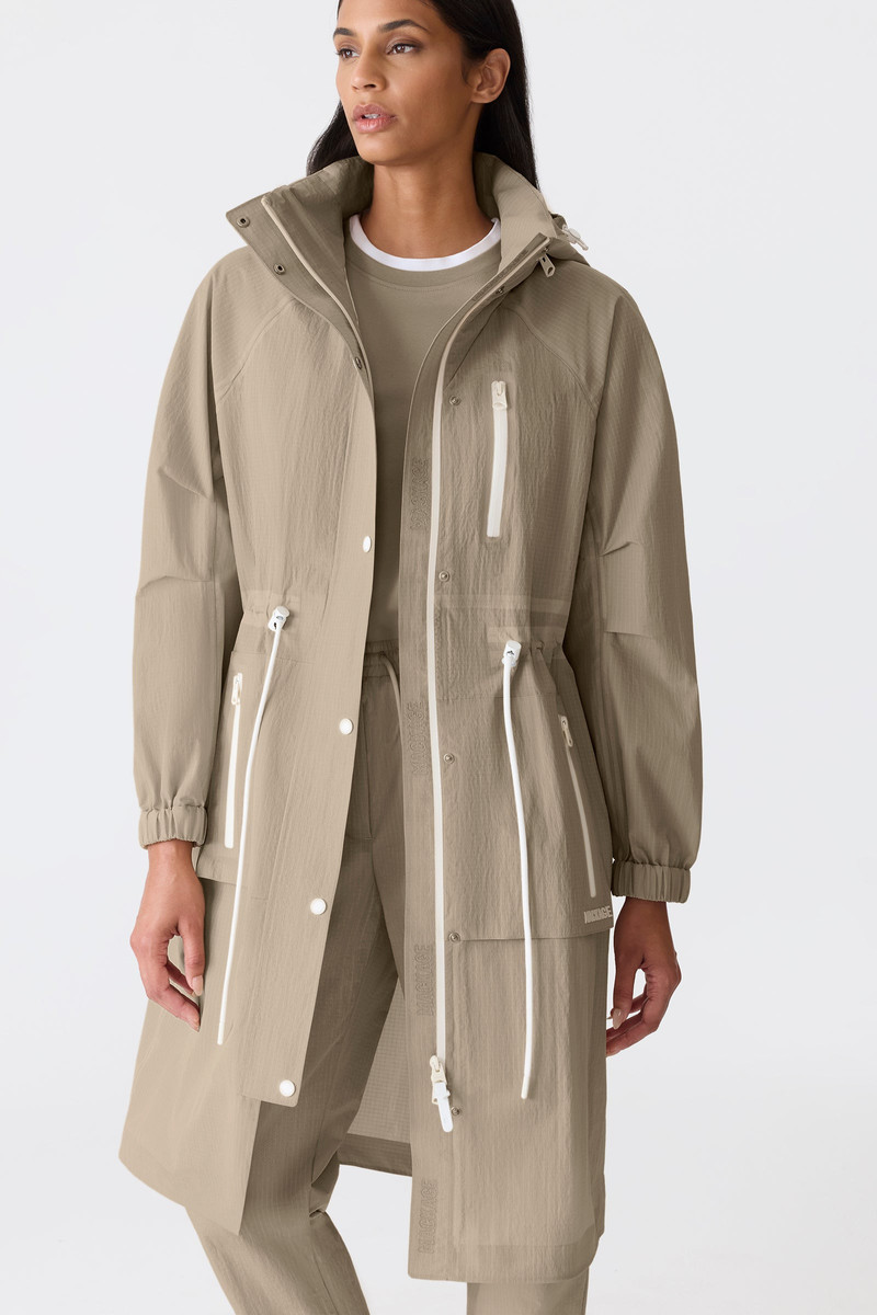 MAKAYLA Knee-Length Lightweight Rain Jacket 7