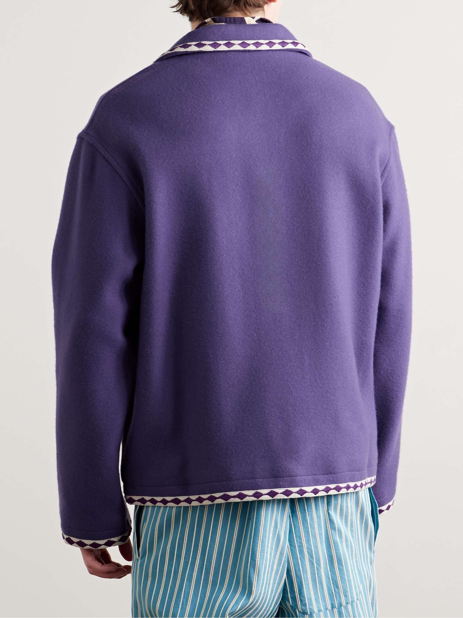 Bronco Embroidered Appliquéd Merino Wool-Felt Jacket - 3