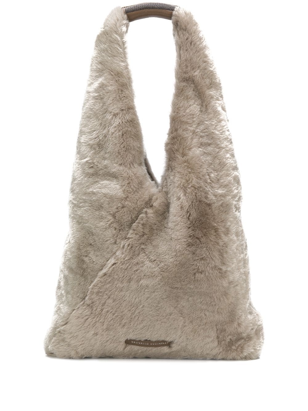 shearling shoulder bag - 1