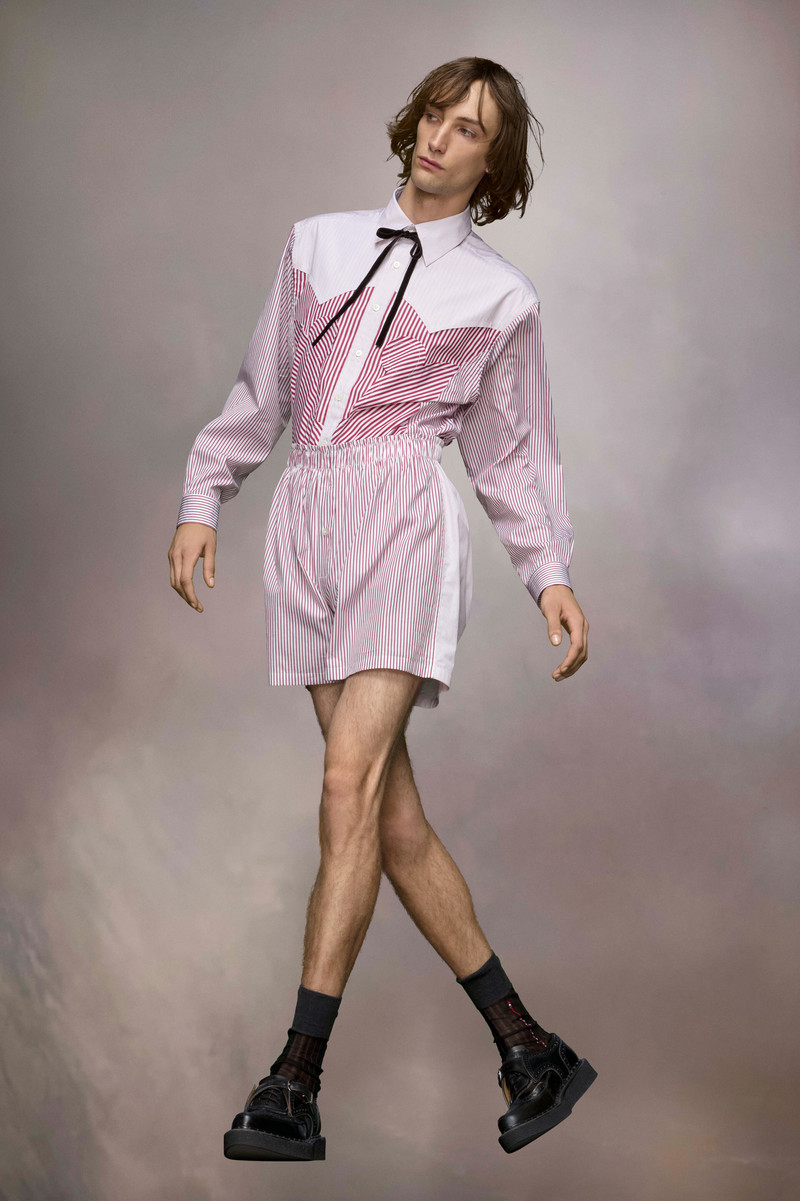 Maison Margiela Striped shorts outlook
