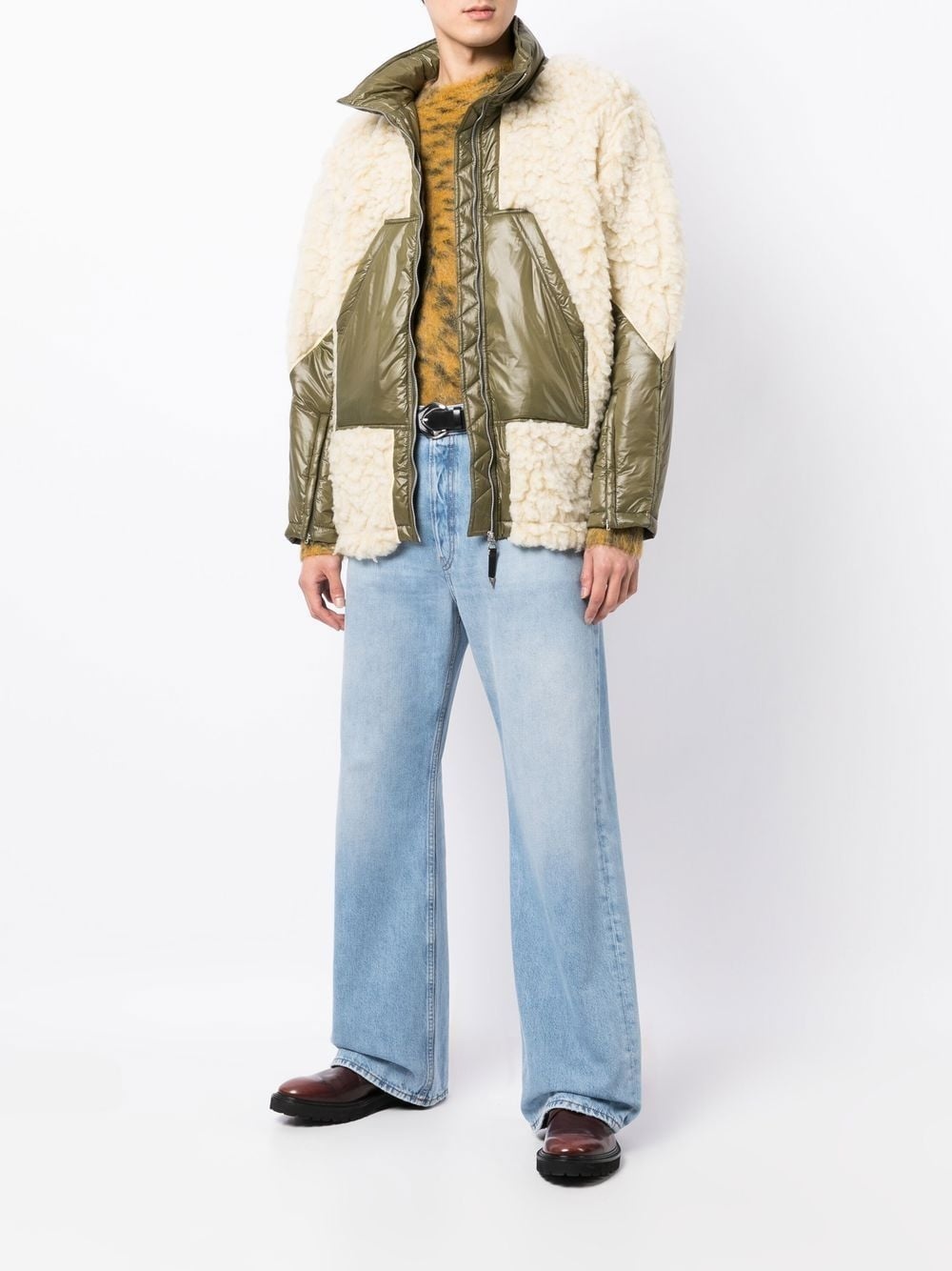 faux-shearling oversize coat - 2